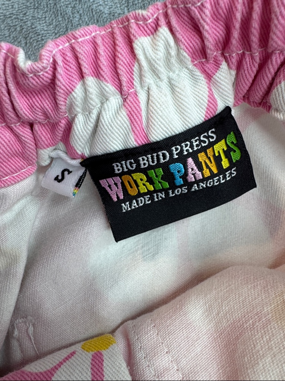 Big Bud Press "XL Lazy Daisy" Work Shorts Pink Size Small - Picture 6 of 11